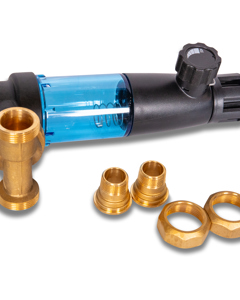 Reversible flow filter DUO FRII 3/4" wo/manometer